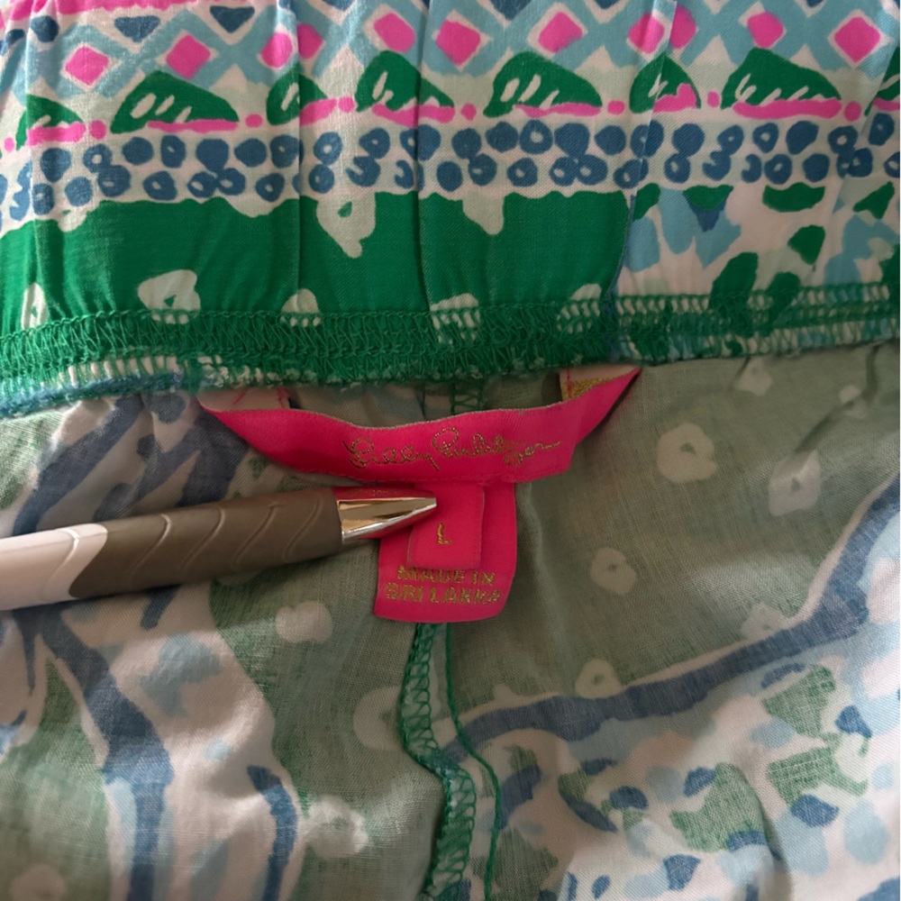 Lilly Pulitzer Bal Harbour Palazzo Pants in "Emerald Isle On The Prowl" Print - Picture 7 of 8
